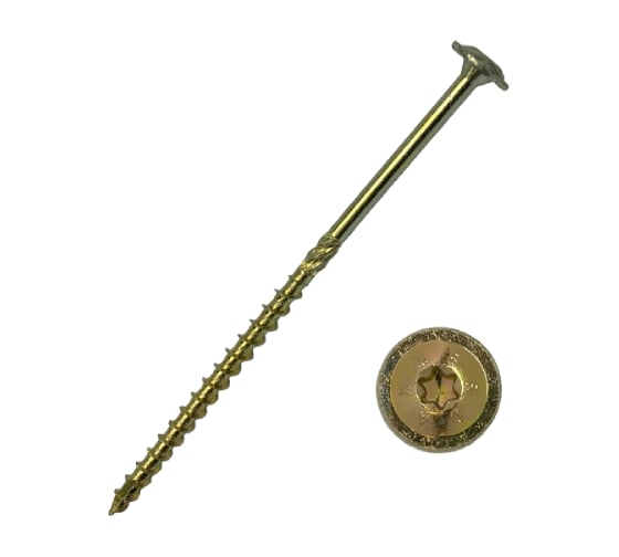 Саморез конструкционный Daxmer с прессшайбой TORX 8x180 мм, 50 шт. 00-00453416