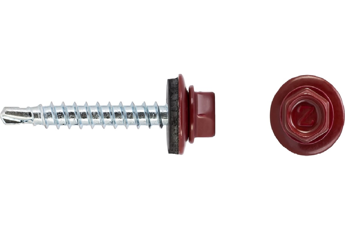Кровельный саморез Tech-Krep КРс ZP 4.8x29 3005 винно-красный 4000 шт ...