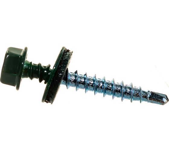 Кровельный саморез Tech-Krep КРс ZP 4.8x35 6005 зеленый 200 шт. 00002696