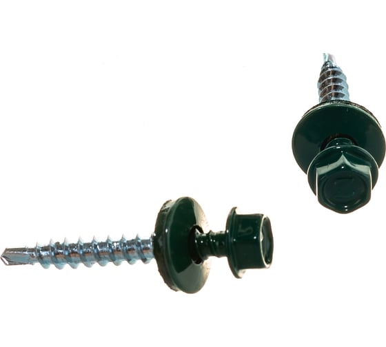 Кровельный саморез Tech-Krep КРс ZP 4.8x35 6005 зеленый 200 шт. 00002696