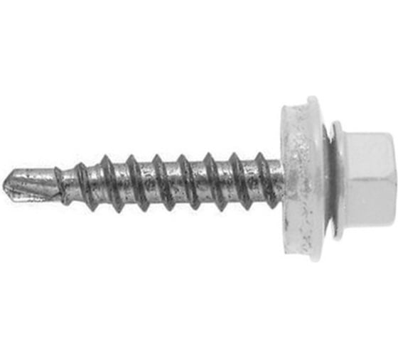 Саморез Haupt 4,8x35 мм, крашеный, 250 шт., серебристный алюминий (RAL 9006) 4673761657002 1
