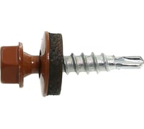Саморез Haupt 4,8x50 мм, крашеный, 250 шт., медно-коричневый (RAL 8004) 4673729050791