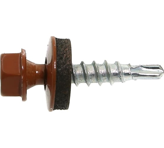 Саморез Haupt 4,8x50 мм, крашеный, 250 шт., медно-коричневый (RAL 8004) 4673729050791 1