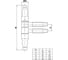 Петля Amig белая 50-13х90 (Н) BL 3