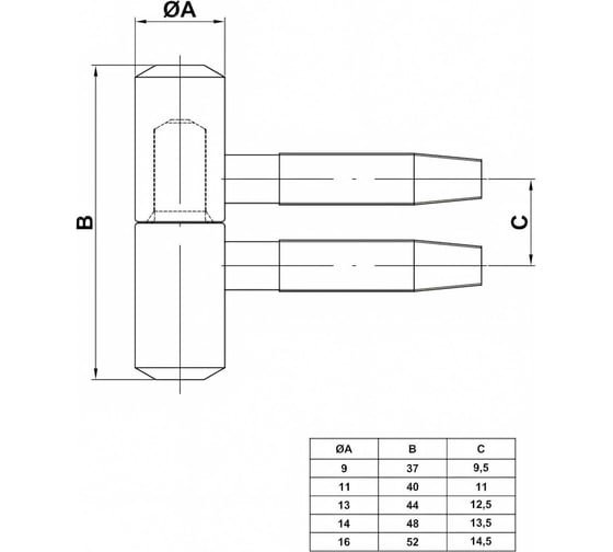 Петля Amig покр. бихром 20-14х48 (М) BIC
