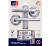 Комплект ручек с защелкой без запирания PUNTO LM/A SET45R.TL54.REX/HD CP-8 хром 45665