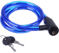 Замок велосипедный противоугонный VETTA тросовый, металл, ПВХ, пластик, 12x1000 мм 468-096