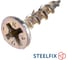 Саморезы для гипсокартона по дереву Steelfix 3,5х19 желтое цинкование, потайная головка, крупный шаг 915шт А-00131 3