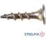Саморезы для гипсокартона по дереву Steelfix 3,5х19 желтое цинкование, потайная головка, крупный шаг 915шт А-00131 4