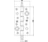 Петля Amig покр. бронза, универс. 561-150x80 BR 2