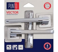 Ручка раздельная PUNTO LM/A K.QR52.VECTOR/HD SN/CP-3 матовый никель/хром 45743