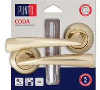 Ручка раздельная PUNTO LM/A R.TL54.CODA/HD SG/GP-4 матовое золото/золото 45543