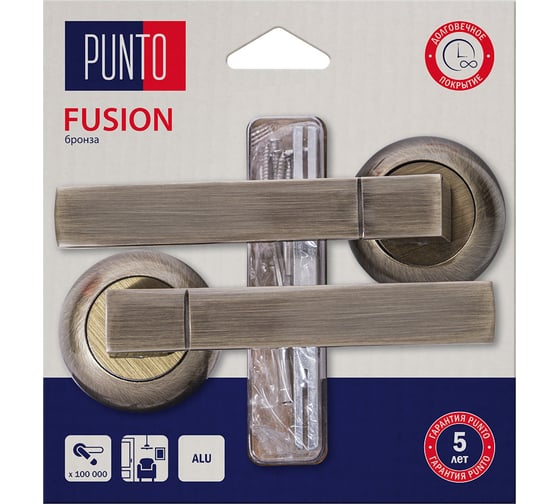 Ручка раздельная PUNTO LM/A R.TL54.FUSION/HD ABG-6 бронза 45571