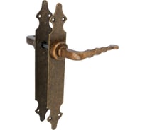 Дверная ручка на планке Amig покрытие антик 101-280х45А