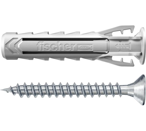 Дюбель для полнотелых материалов Fischer SX Plus 6x30 S (с шурупом 4,5x40 SK) (50 шт.) 568206