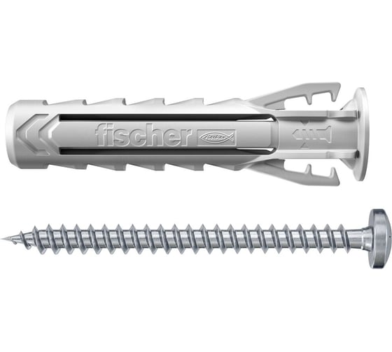 Дюбель для полнотелых материалов Fischer SX Plus 6x30 S PH TX (с шурупом 4,5x40 PH) (100 шт.) 567935 1