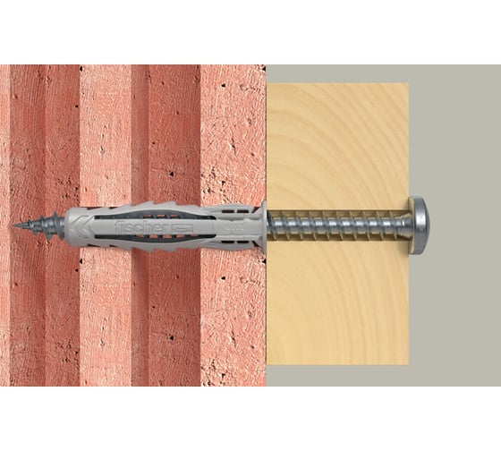 Дюбель для полнотелых материалов Fischer SX Plus 6x30 S PH TX (с шурупом 4,5x40 PH) (100 шт.) 567935