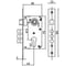 Дверной комплект PALIDORE LHS 6237-314, 3 ключа, Black 98761525 2