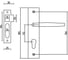 Дверной комплект PALIDORE LHS 6237-314, 3 ключа, Black 98761525 3