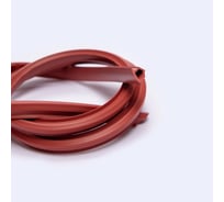 Заглушка паза штапика для окон и дверей ПВХ KOMFORT москитные системы "грибок", красный, 2 м ЗПК03892