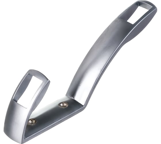 Крючок Tech-Krep/Zitar 08, 2-х рожковый, высокий, мат. хром 1 шт - пакет 129903