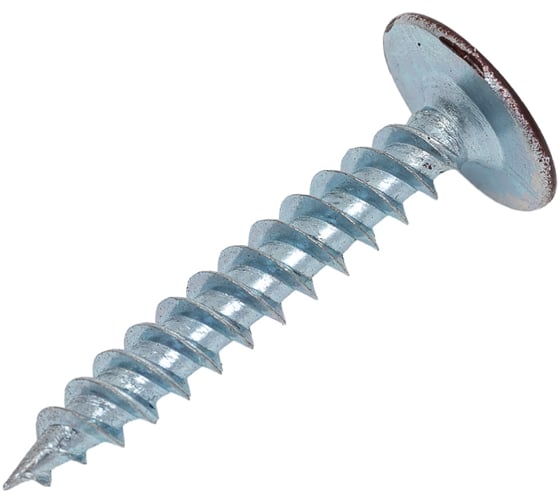 Саморез с прессшайбой ЖЕСТЬ острый, 4,2x25 мм. RAL8017, 16 шт., европодвес УТ-00010103 1