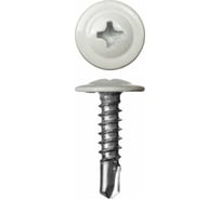 Саморез с прессшайбой ЖЕСТЬ сверло, 4,2x32 мм, RAL9003, 200 шт., контейнер 500 мл УТ-00010212