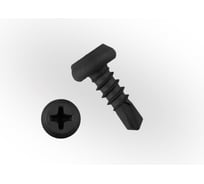 Саморез ЖЕСТЬ "клоп " со сверлом, черный, 3,5x11 мм, 400 шт., контейнер 280 мл УТ-00002411