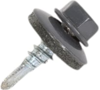 Кровельный саморез ЖЕСТЬ 4.8x19 мм, RAL7024, серый графит, 80 шт., контейнер 280 мл УТ-00009263