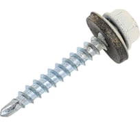 Кровельный саморез ЖЕСТЬ 4.8x35 мм, RAL9003, белый сигнальный, 8 шт., европодвес УТ-00009304