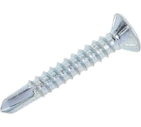 Саморез оконный ЖЕСТЬ со сверлом, белый цинк, 3,9x25 мм, 25 шт., европодвес УТ-00008953