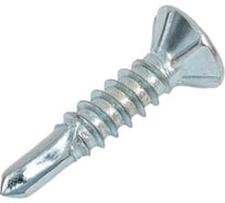 Саморез оконный ЖЕСТЬ со сверлом, белый цинк, 3,9x19 мм, 25 шт., европодвес УТ-00008952