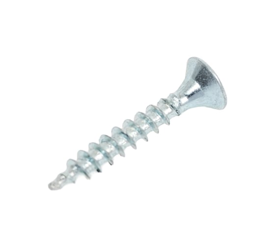 Саморез универсальный ЖЕСТЬ белый цинк, 2,5x16 мм, 25 шт., европодвес УТ-00003107 1