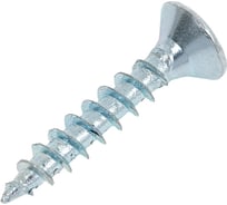 Саморез универсальный ЖЕСТЬ белый цинк, 3x20 мм, 30 шт., европодвес УТ-00003134