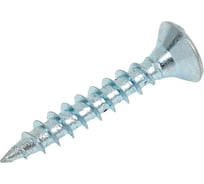 Саморез универсальный ЖЕСТЬ белый цинк, 4x25 мм, 20 шт., европодвес УТ-00003164