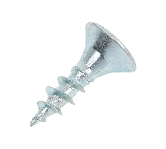 Саморез универсальный ЖЕСТЬ белый цинк, 5x16 мм, 20 шт., европодвес УТ-00003181 1