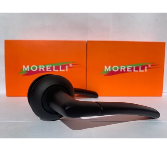 Дверная ручка MORELLI Пиза цвет-черный  MH-06 BL 9012846