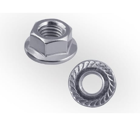 Гайка с фланцем ЖЕСТЬ DIN 6923, M5, 16 шт., европодвес УТ-00010412