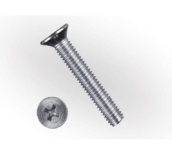 Винт ЖЕСТЬ DIN 965, цинк, М4x25 мм, 16 шт., европодвес УТ-00009844 1