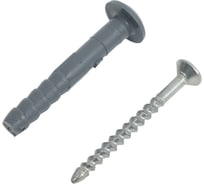 Дюбель-гвоздь ЖЕСТЬ полипропилен, 6x40 мм, грибовидная манжета, 60 шт., контейнер 500 мл УТ-00009526