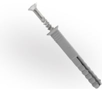 Дюбель-гвоздь ЖЕСТЬ нейлон, 8x60 мм, потайн. манжета, 8 шт., европодвес УТ-00009533