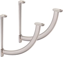 Комплект Lemax prof из 2 шт. Кронштейн полки металлический, мaтовый никeль SET2(MF-110 NM)