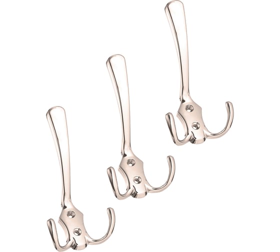 Комплект крючков Kerron 3 шт. KR 0050 SN, матовый никель SET(KR 0050 SN) 1