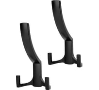 Комплект из 2 шт. мебельный крючок Kerron KR 0340 BL, матовый черный SET2(KR 0340 BL)