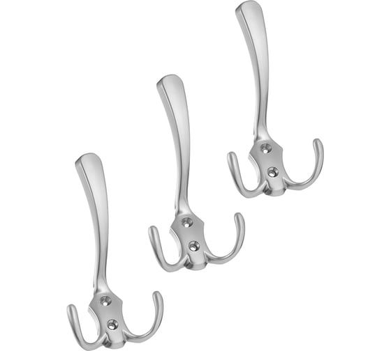 Комплект крючков Kerron 3 шт. KR 0050 SC, матовый хром SET(KR 0050 SC) 1
