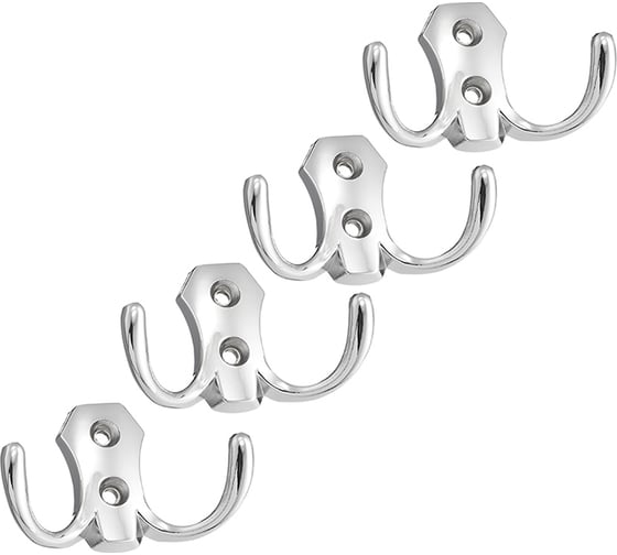 Комплект крючков Kerron 4 шт. KR 0020, хром SET(KR 0020) 1