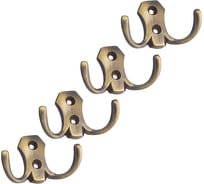 Комплект крючков Kerron 4 шт. KR 0020 AB, античная бронза SET(KR 0020 AB)