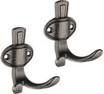 Комплект крючков Kerron 2 шт. KR 0311 BAZ, старинный цинк SET(KR 0311 BAZ)