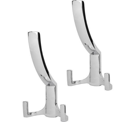 Комплект из 2 шт. мебельный крючок Kerron KR 0340, хром SET2(KR 0340) 1