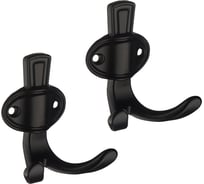 Комплект крючков Kerron 2 шт. KR 0311 BL, матовый черный SET(KR 0311 BL)